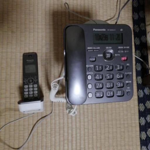 10/26迄受付  Panasonic  留守番電話  子機1台付き