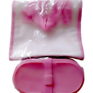 不二家 ペコちゃん お弁当箱・ランチバッグセット ピンクの画像