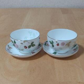 【未使用】ウェッジウッド ジャパニーズティー　ペアカップ　ソーサ...