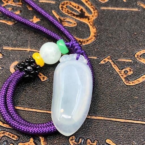 福袋 ネックレス 福瓜 本翡翠 氷ヒスイ 透明緑色 誕生日プレゼント 縁起物 本物保証