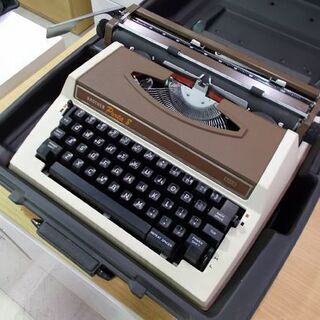 タイプライター ブラザー Porta Brother ジャンク扱い品 外ケース付き レトロ アンティーク インテリア オブジェ ディスプレイに 札幌市東区 新道東店の画像