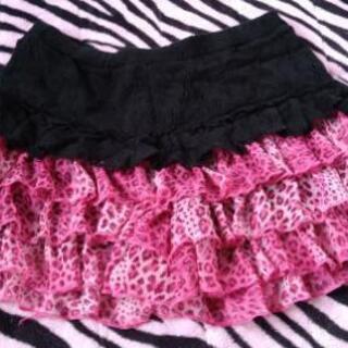 ヒョウ柄パンツスカート 
