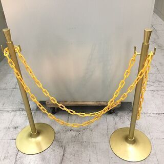 中古　ロープパーテーション　ポールパーテーション　フロアガイドポ...