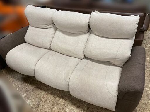 三人掛け リクライニングソファー 190×84×85 持ち帰り歓迎♪ 札幌東区