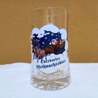 サンタ柄グラス4個（ほぼ新品３、中古１）300円、バラ売り可能