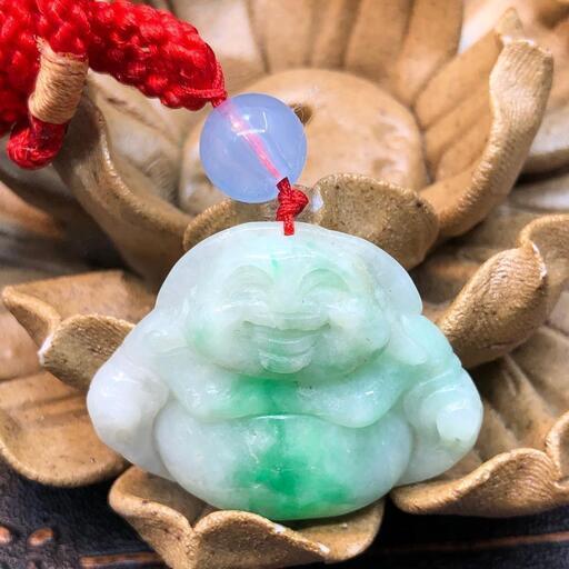 福袋 ネックレス 仏様 本翡翠 陽緑ヒスイ 誕生日プレゼント 魔除け 手作り 本物保証