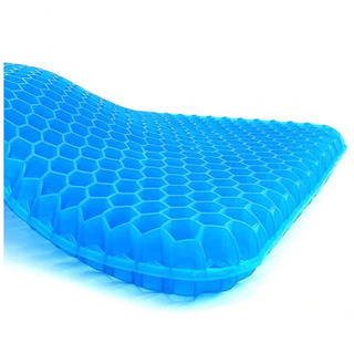 【新品未使用】ゲルクッション座布団 二重設計 無重力 高反発 通気性 体圧分散 持ち運び 自動車 椅子用 自宅 オフィス 四季通用  カバー付きの画像