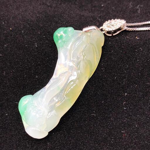 福袋 ネックレス 金魚 本翡翠 氷ヒスイ 誕生日プレゼント シルバー925