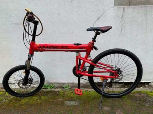 折りたたみ自転車 赤 Amazon | Volkswagen(フォルクスワーゲン)20インチシマノ6段変速