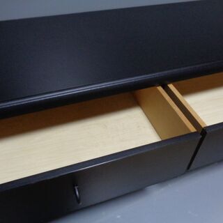 ☆★無料！きれいな、テレビ台　収納家具　ローボード　ブラックの画像