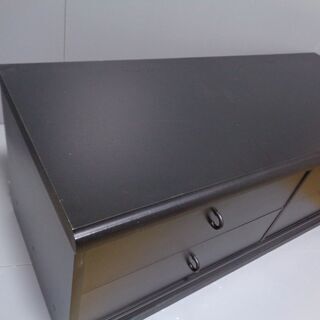 ☆★無料！きれいな、テレビ台　収納家具　ローボード　ブラックの画像