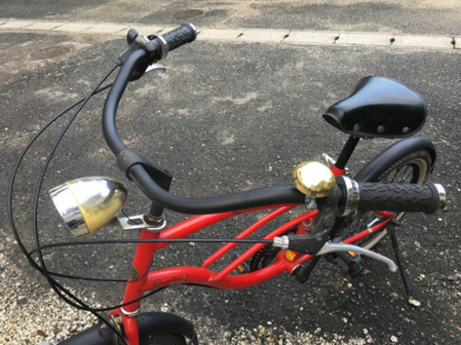 160.真っ赤な小径ビーチクルーザー20インチ