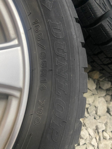 冬タイヤ　ホイールセット　165/65/14 バリ溝　4本セット