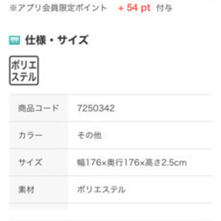 ニトリホットカーペットの画像