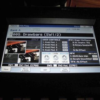 KORG　ワークステーションシンセサイザー　KROME　７３鍵盤　中古品　ソフトケース付の画像