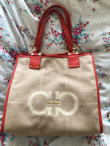 フェラガモ　トート　キャンバス　美品　付属品有り