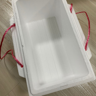 発泡スチロール　箱　ボックス　2個セットの画像