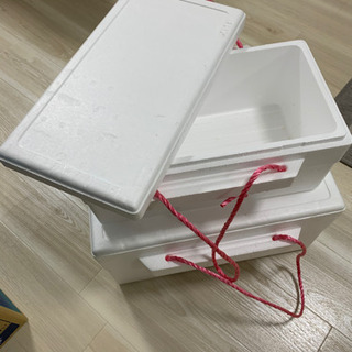 発泡スチロール　箱　ボックス　2個セット