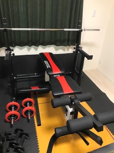 トレーニングバーベル　ラックセット