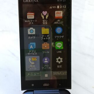 au GRATINA グラティーナ KYF37 ガラ携 美品 ブラック