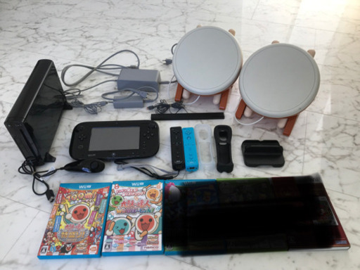 WiiＵ本体　太鼓の達人ソフトとタタコン2個セット