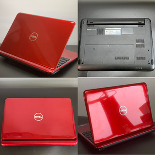 訳あり格安]流線フォルムの赤い金属ボディが美しいDELL製ノートPC/