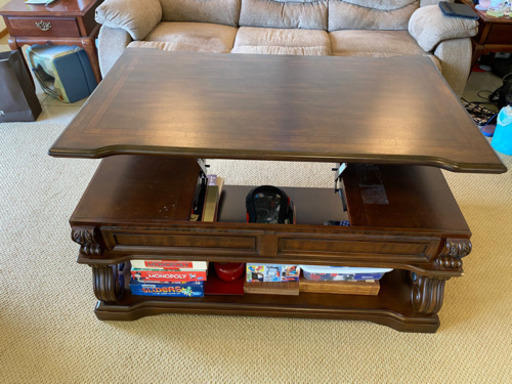 ハイ&ロー昇降式センターテーブル(美品)