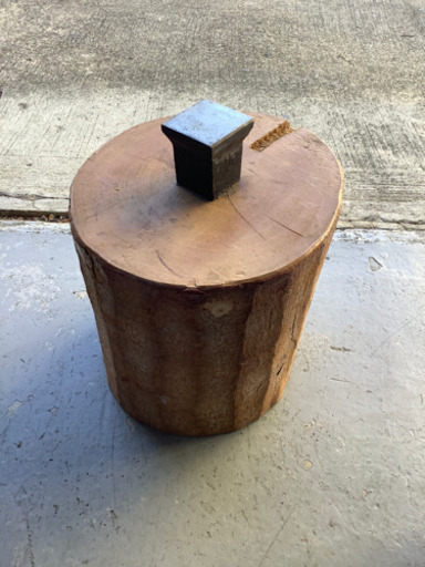 金床付き木台 彫金工具 加工台 貴金属