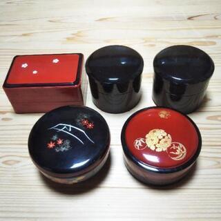 ★中古＆未使用☆　漆器のお弁当箱　５個セット
