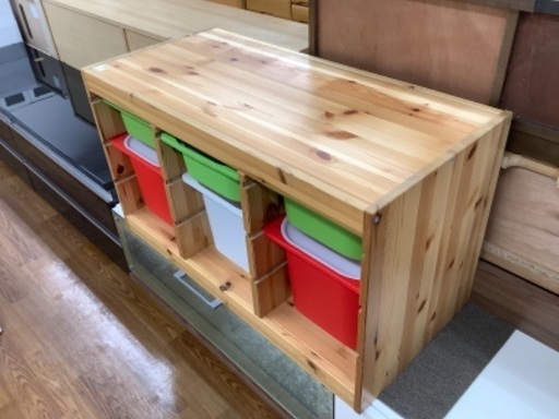 【トレファク南浦和】　おもちゃ収納ラック　IKEA ナチュラル