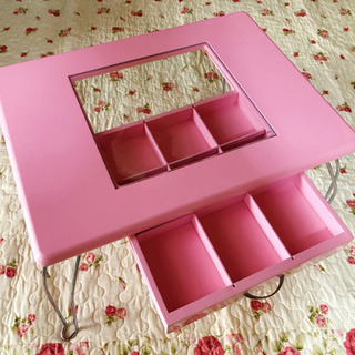 折りたたみ　ガラス　ディスプレイ　テーブルの画像