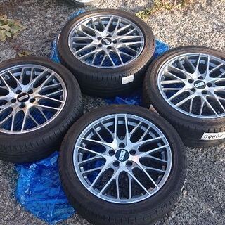 bbs cs 18インチ 7.5j+38 /タイヤ付きアルミ マ...