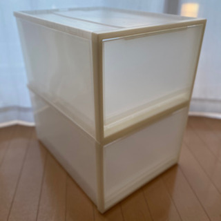 無印PP収納ケース２個あげます