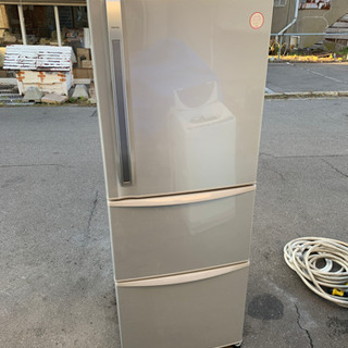 TOSHIBA GR-34ZX 340L　自動製氷付き　3ドア　冷蔵庫　シルバー　キッチン　