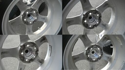 ブリヂストン バルミナ グッドイヤー アイスナビ６ 195/65R15 91Q 17年・18年 ホイールセット 苫小牧西
