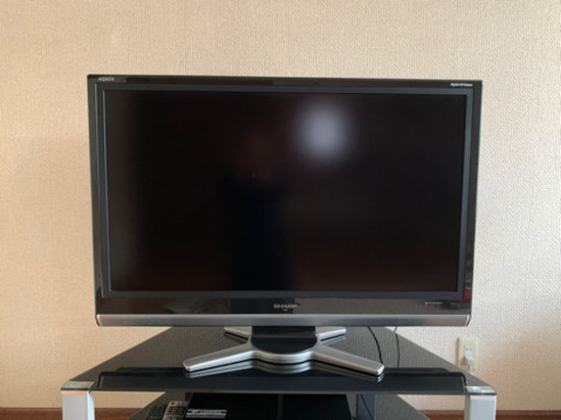 シャープAQUOS42型＋デジタルハイビジョンレコーダー＋専用ガラス台