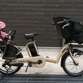 地域限定　ブリヂストン　ビッケポーラー　bikke POLAR　三人乗り　13,2AH　アイボリー　ギュットミニ　キッスミニ　神戸市　電動自転車
