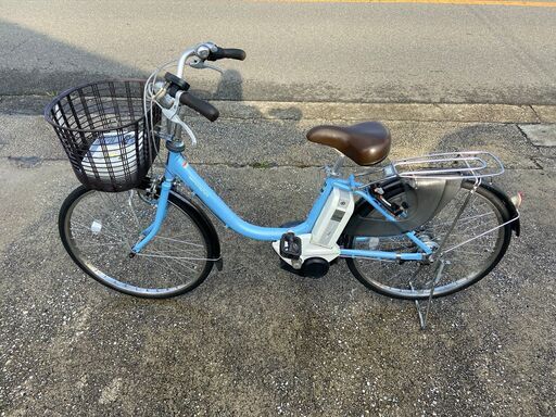 整備済新基準良品YAMAHA PAS NATURA 8.1AHバッテリー 充電器 鍵付 24インチ 3段 電動アシスト自転車W10