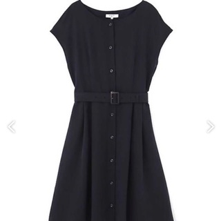 NATURAL BEAUTY BASIC バックルベルトワンピース Mの画像