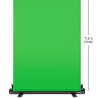 【ほぼ新品・未使用・高評価】グリーンスクリーン　グリーンバック（テレワーク用・自立型・収納／持ち運び可能）　の画像