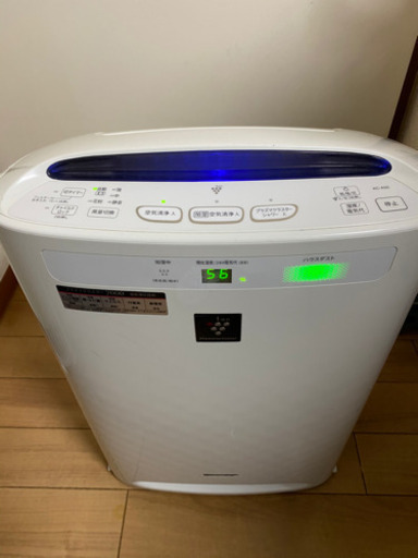 通電・動作確認済み SHARP/シャープ プラズマクラスター搭載 加湿空気清浄機 KC-A50-W 2013年製 ウイルス/花粉/インフルエンザ対策