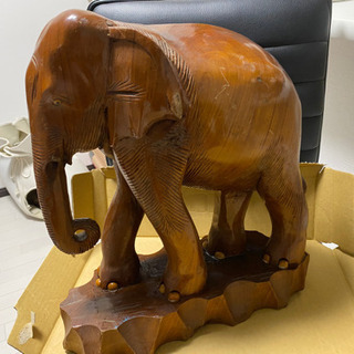 象の木彫り