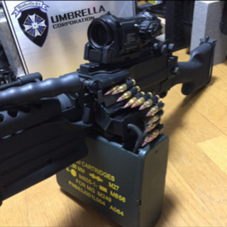 超美品A&K ミニミm249 ハイサイクカスタムの画像