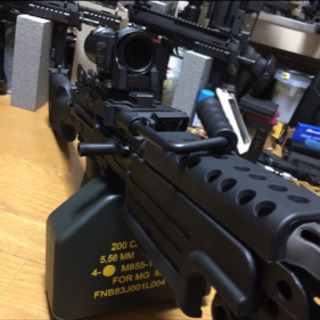 超美品A&K ミニミm249 ハイサイクカスタム