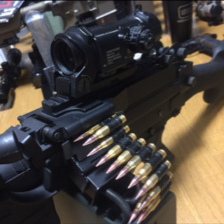 超美品A&K ミニミm249 ハイサイクカスタムの画像