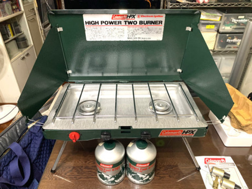 【売却済】コールマン2バーナーストーブ新品同様