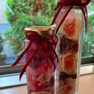ハンドメイド ハーバリウム　薔薇　インテリア　受け渡しの方決まりました