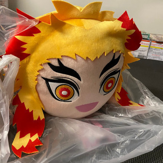 新品タグ付き✴︎鬼滅の刃　メガジャンボ寝そべりぬいぐるみ　竈門炭治郎　煉獄杏寿郎　2つセットの画像