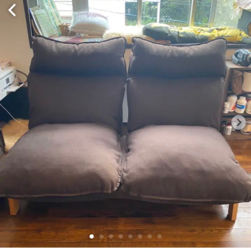 無印 MUJI ハイバック リクライニング ソファ