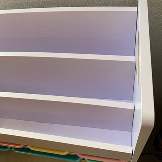 停止中★ 子供部屋　本棚おもちゃ入れ　美品の画像